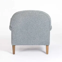 Best Kirklands Home Sky Boucle Tufted Chair & Ottoman Set Blue