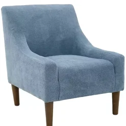 Sale Kirklands Home Sky Upholstered Shea Accent Chair Blue