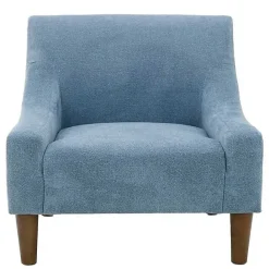 Sale Kirklands Home Sky Upholstered Shea Accent Chair Blue