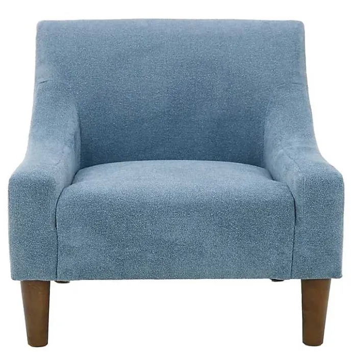Sale Kirklands Home Sky Upholstered Shea Accent Chair Blue