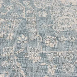 Sale Kirklands Home Sky Medallion Lava Indoor/Outdoor Area Rug, 5x7 Blue