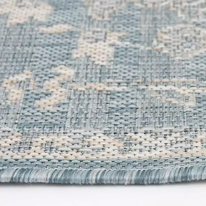 Sale Kirklands Home Sky Medallion Lava Indoor/Outdoor Area Rug, 5x7 Blue