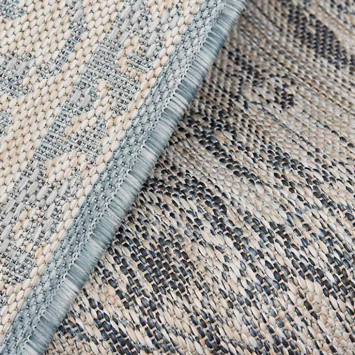 Sale Kirklands Home Sky Medallion Lava Indoor/Outdoor Area Rug, 5x7 Blue