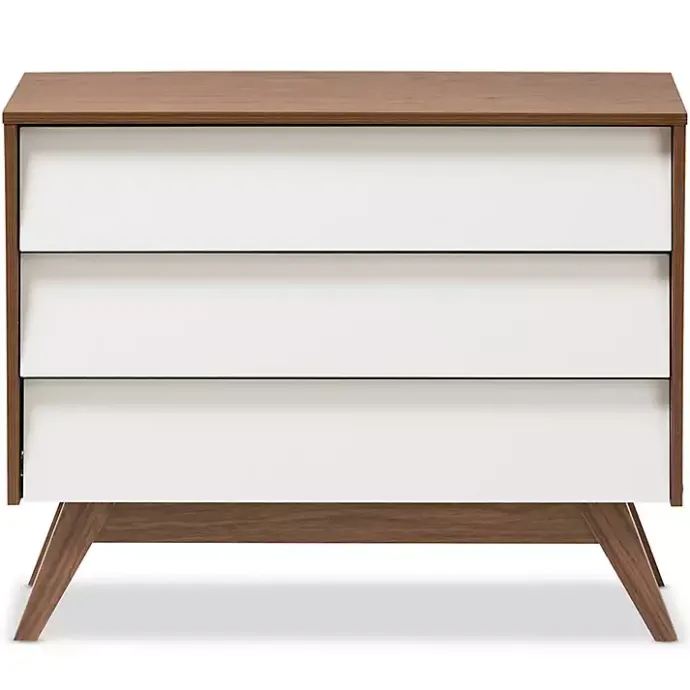 Hot Kirklands Home Slant Midcentury Two-Tone Chest