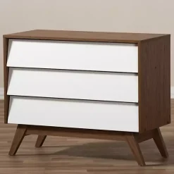 Hot Kirklands Home Slant Midcentury Two-Tone Chest