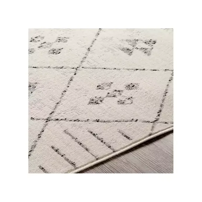 Sale Kirklands Home Slate Gray Diamond Print Area Rug, 5x7