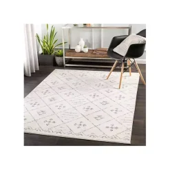 Best Kirklands Home Slate Gray Diamond Print Area Rug, 7x10