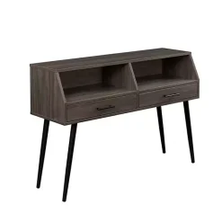 Sale Kirklands Home Slate 2-Drawer Henry Console Table Gray