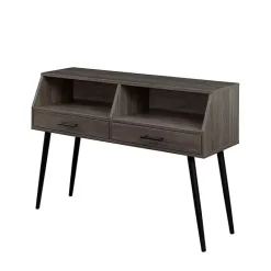 Sale Kirklands Home Slate 2-Drawer Henry Console Table Gray