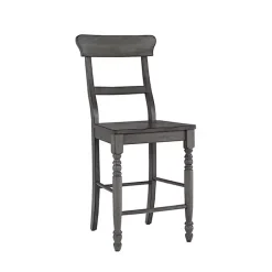 Clearance Kirklands Home Slate Ladder Back Counter Stools, Set of 2 Gray