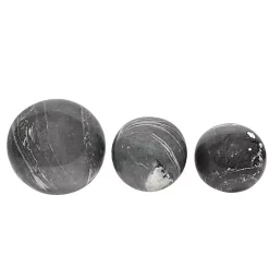 Best Kirklands Home Slate Gray Marble 3-pc. Decorative Orb Set