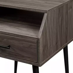 Discount Kirklands Home Slate Open Storage Accent Table Gray