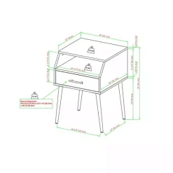 Discount Kirklands Home Slate Open Storage Accent Table Gray