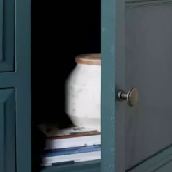 Sale Kirklands Home Slate Teal 4-Drawer Charlotte Sideboard Blue