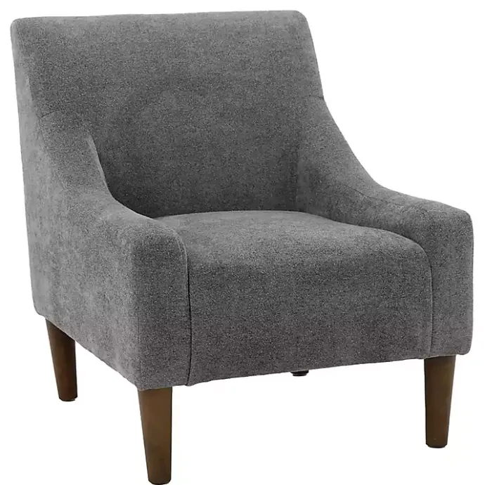 Outlet Kirklands Home Slate Upholstered Shea Accent Chair Gray