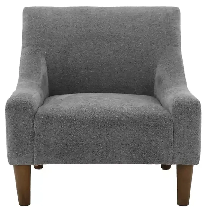 Outlet Kirklands Home Slate Upholstered Shea Accent Chair Gray