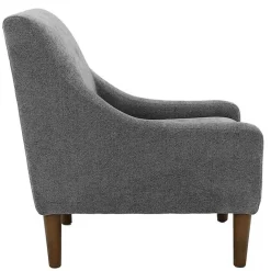 Outlet Kirklands Home Slate Upholstered Shea Accent Chair Gray