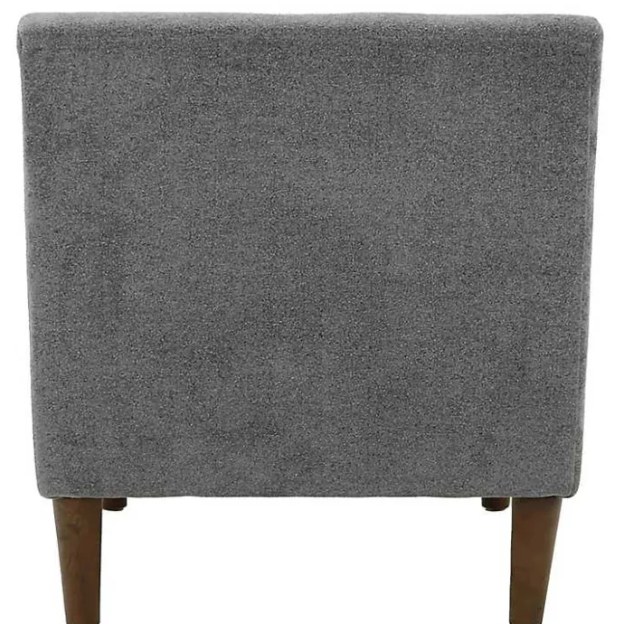 Outlet Kirklands Home Slate Upholstered Shea Accent Chair Gray