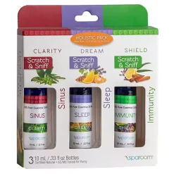 New Kirklands Home Sleep, Sinus and Immunity Essential Oils, Set of 3