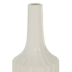 Online Kirklands Home Slender Curtain Ribbed Vase White