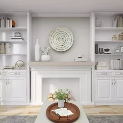 Online Kirklands Home Slender Curtain Ribbed Vase White