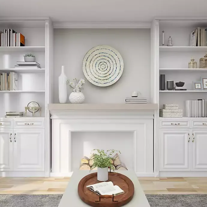 Online Kirklands Home Slender Curtain Ribbed Vase White