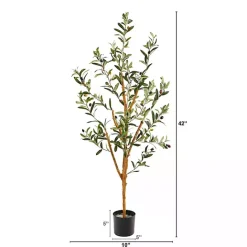 Outlet Kirklands Home Slender Olive Branch Tree in Nursery Planter