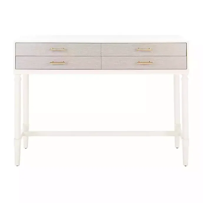 Clearance Kirklands Home Sloane Four-Drawer Console Table White