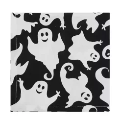 Kirklands Home Smiling Ghost Halloween Napkins, Set of 6