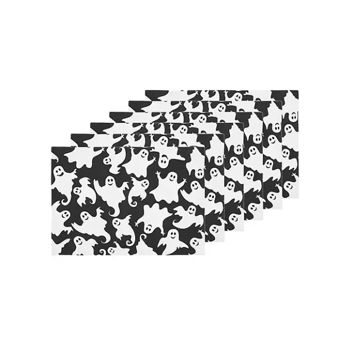 Discount Kirklands Home Smiling Ghost Halloween Placemats, Set of 6