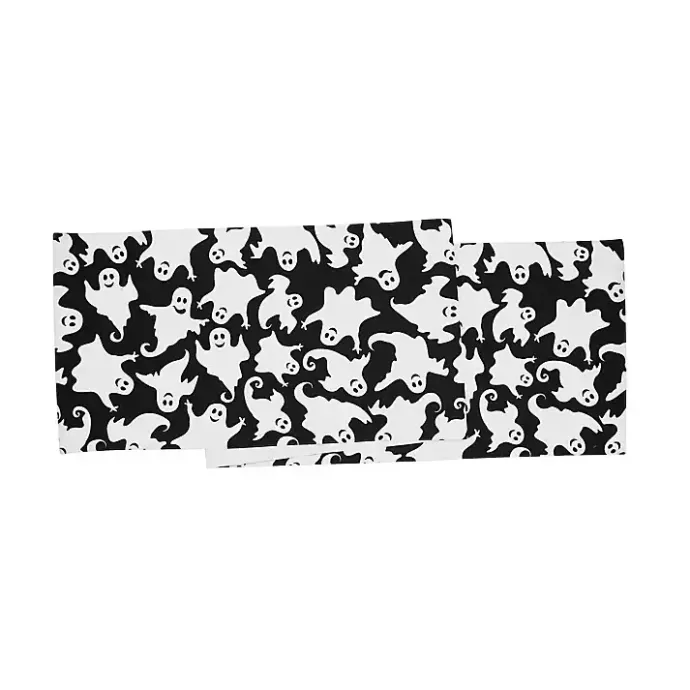 Online Kirklands Home Smiling Ghost Halloween Table Runner