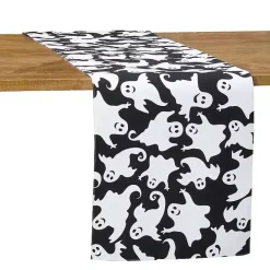 Online Kirklands Home Smiling Ghost Halloween Table Runner
