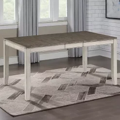 Best Kirklands Home Smoked Alabaster and Honey Wood Dining Table