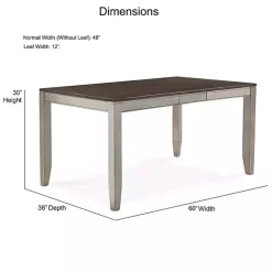 Best Kirklands Home Smoked Alabaster and Honey Wood Dining Table