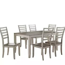 Online Kirklands Home Smoked Alabaster and Honey Wood 7-pc. Dining Set