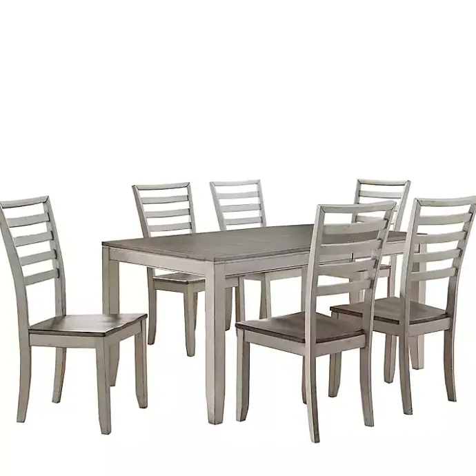 Online Kirklands Home Smoked Alabaster and Honey Wood 7-pc. Dining Set