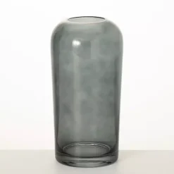 Clearance Kirklands Home Smoked Glass Vase, 10 in. Gray