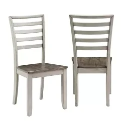 Online Kirklands Home Smoked Honey and Alabaster Dining Chairs, Set of 2