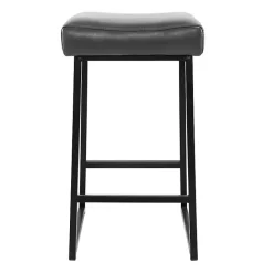 Clearance Kirklands Home Smokey Faux Leather Counter Stools, Set of 2 Gray