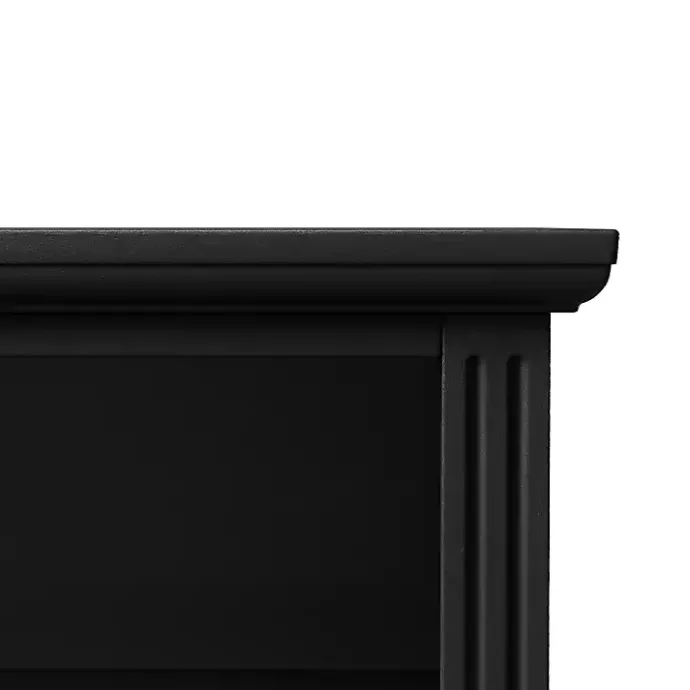Best Kirklands Home Smooth 2-Drawer Wood Nightstand Black