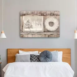 Sale Kirklands Home Snowy Barn View Canvas Art Print, 32x48