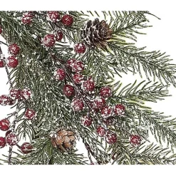 New Kirklands Home Snowy Berry and Greenery Christmas Wreath