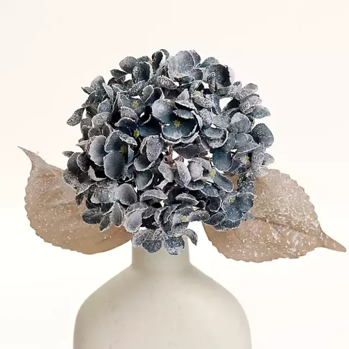 Outlet Kirklands Home Snowy Hydrangea Stems, Set of 2 Blue