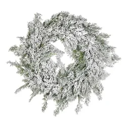 Sale Kirklands Home Snowy Cedar Wreath