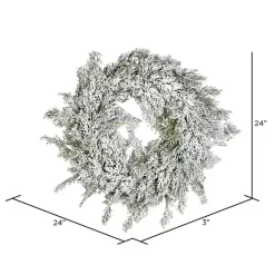 Sale Kirklands Home Snowy Cedar Wreath