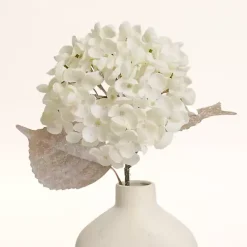 New Kirklands Home Snowy Cream Hydrangea Stems, Set of 2 Ivory