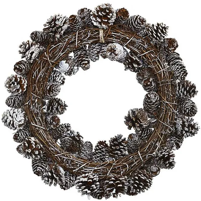Best Kirklands Home Snowy Pinecone Mix Wreath