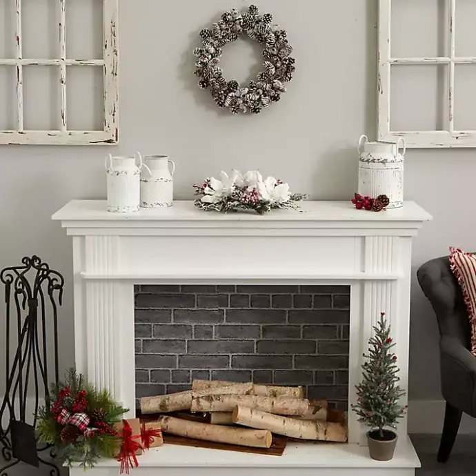 Best Kirklands Home Snowy Pinecone Mix Wreath