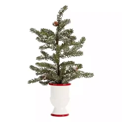 Sale Kirklands Home Snowy Potted Christmas Trees, Set of 2