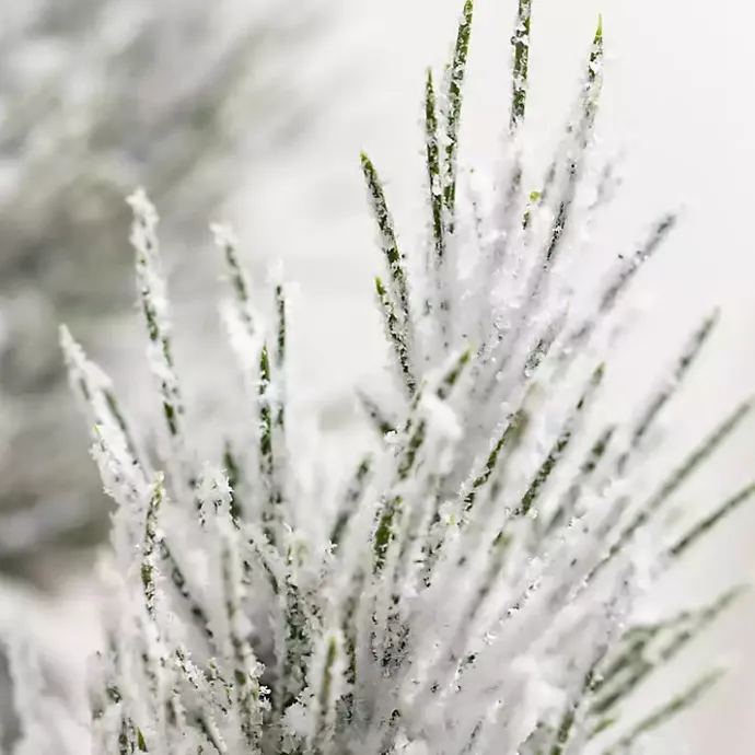 Clearance Kirklands Home Snowy Potted Mini Pine Trees, Set of 2